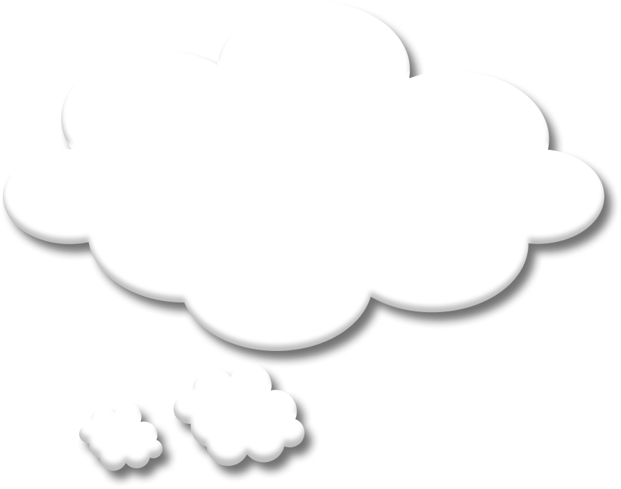 Gedankenblase mit dem Text: Mein Gedankenkarussell dreht sich pausenlos im Kreis...